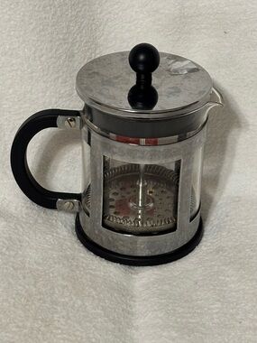 Stainless Steel French Press Coffee Maker - Black Accents